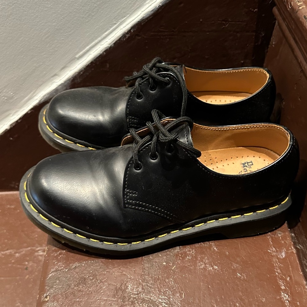 Leather doc martens